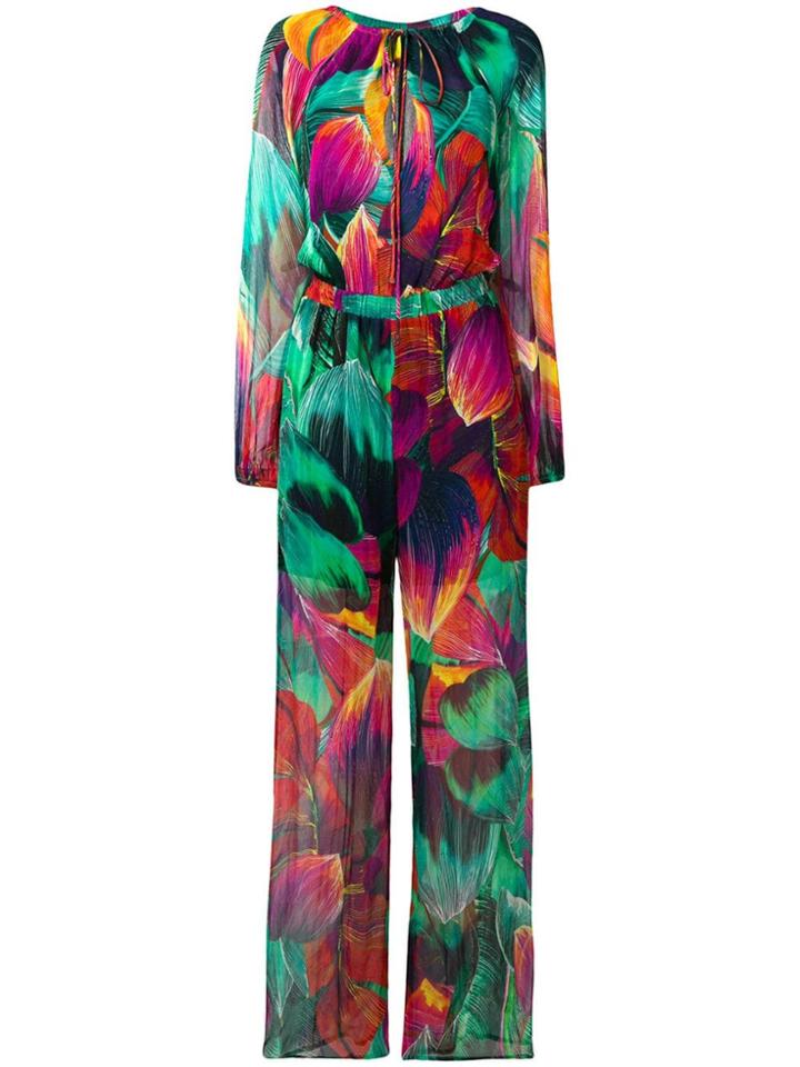 Pinko Printed Jumpsuit - Green