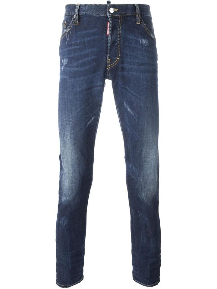 Dsquared2 'long Crotch' Jeans, Men's, Size: 50, Blue, Cotton/spandex/elastane