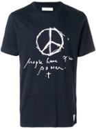 Department 5 Peace Sign And Quote Print T-shirt - Blue