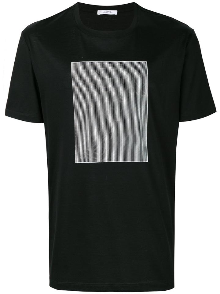 Versace Collection Optical Medusa Print T-shirt - Black