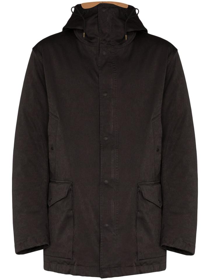 Ten C Canon Hooded Coat - Black