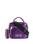 Versace Jeans Couture Logo Plaque Tote - Purple