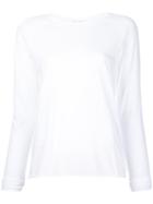 Nili Lotan Long Sleeve Basic Top - White