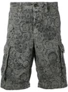 Incotex - Floral Print Cargo Shorts - Men - Cotton/linen/flax - 34, Green, Cotton/linen/flax