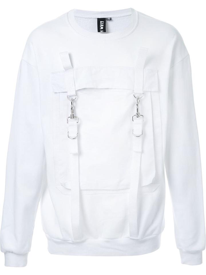 Liam Hodges Snap-hook Sweater, Men's, Size: M, White, Cotton