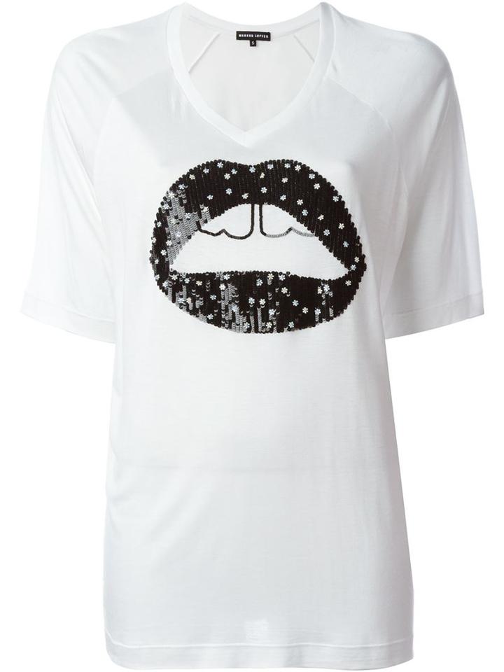 Markus Lupfer Lips Print T-shirt