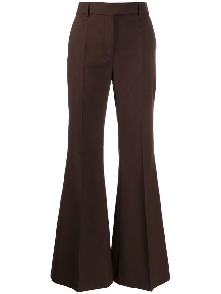 Joseph Valmy Flared Trousers - Brown