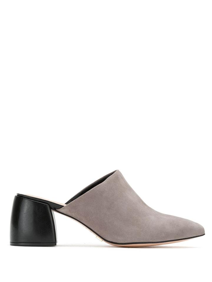 Serpui Block Heel Mules - Brown