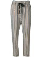Forte Forte Striped Fitted Trousers - Grey