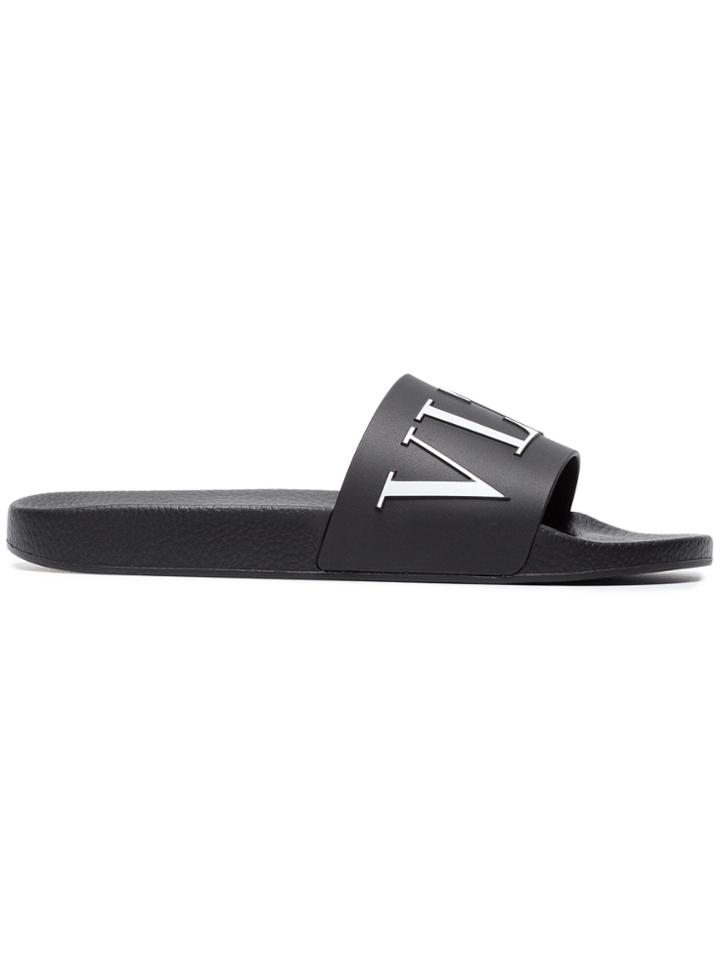 Valentino Black Vltn Logo Slides