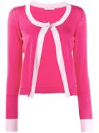 Emilio Pucci Single Button Knitted Cardigan - Pink