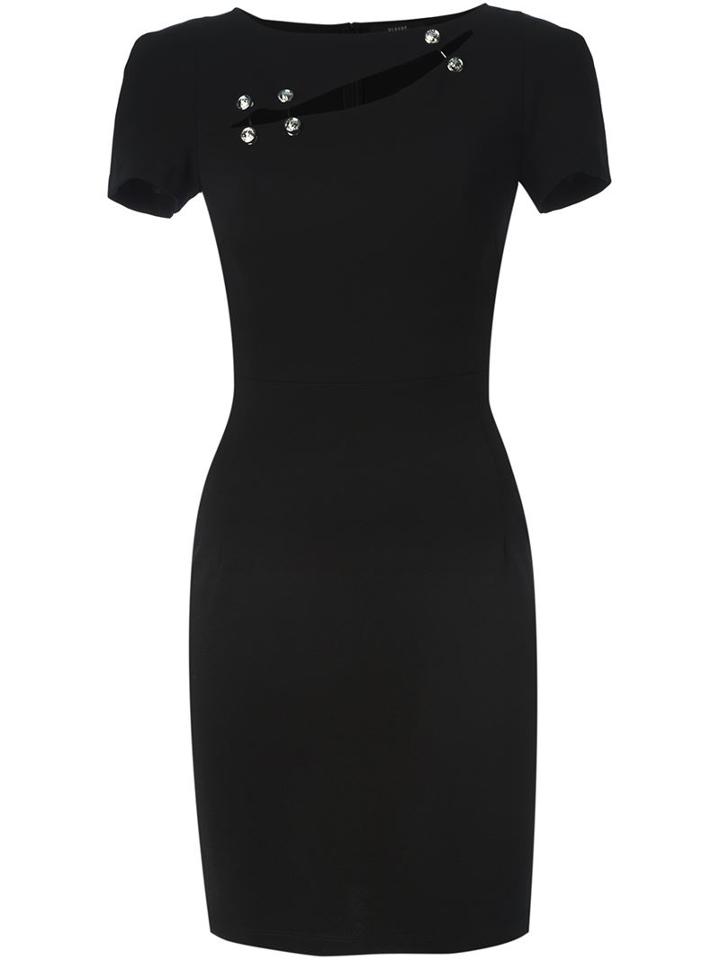 Versus Cut-out Detail Fitted Dress, Women's, Size: 40, Black, Polyamide/spandex/elastane/viscose
