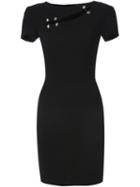 Versus Cut-out Detail Fitted Dress, Women's, Size: 40, Black, Polyamide/spandex/elastane/viscose