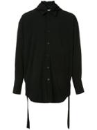 Wooyoungmi Hood Detail Shirt - Black