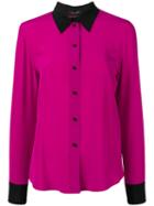 Marc Jacobs Contrast Silk Shirt - Pink