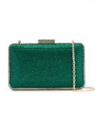 Serpui Crystal Clutch, Women's, Green, Crystal