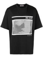 Calvin Klein Jeans Relaxed Mesh Print T-shirt - Black