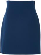 Msgm Structured A-line Skirt - Blue