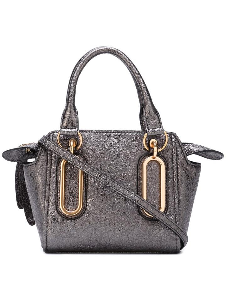 See By Chloé Mini 'paige' Crossbody Bag, Women's, Grey