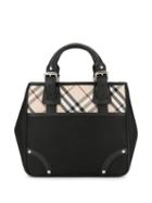 Burberry Pre-owned Check Tote Bag - Black