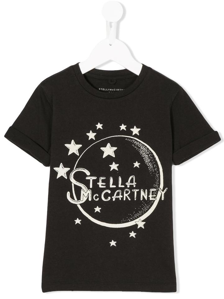 Stella Mccartney Kids - Printed T-shirt - Kids - Cotton - 8 Yrs, Black