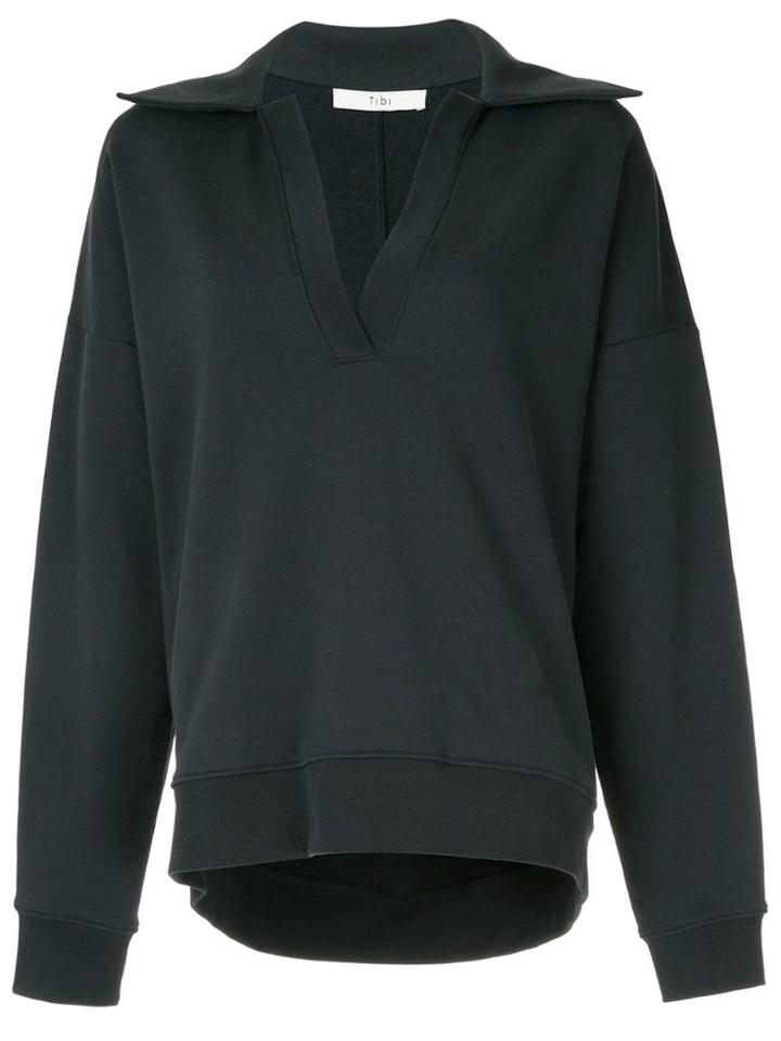 Tibi Polo Sweatshirt - Blue