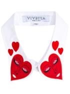 Vivetta - Hearts Collar - Women - Cotton - One Size, Women's, White, Cotton