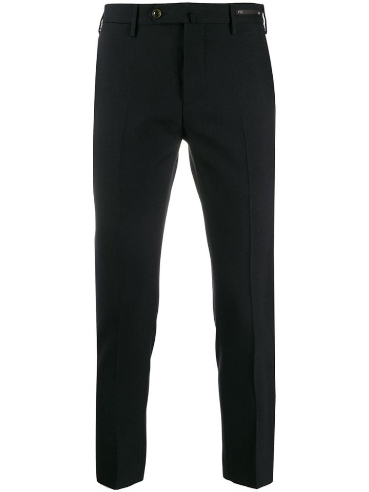 Pt01 Tapered Slim Fit Trousers - Black