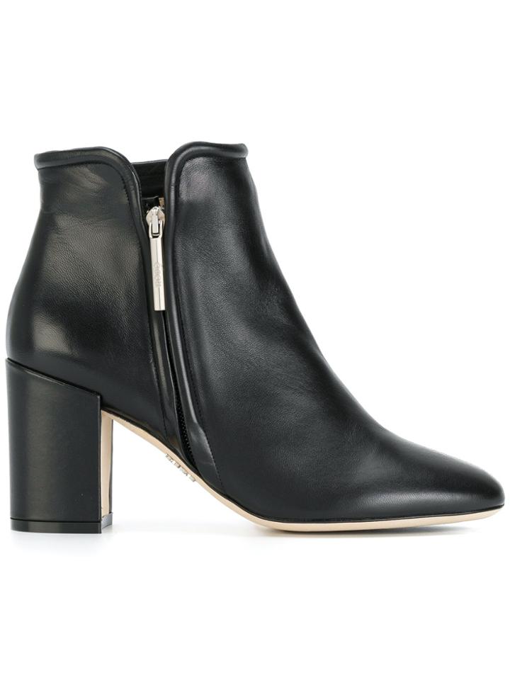 Rodo Chunky Heel Ankle Boots - Black