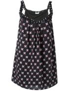 Au Jour Le Jour Cross Print Dress