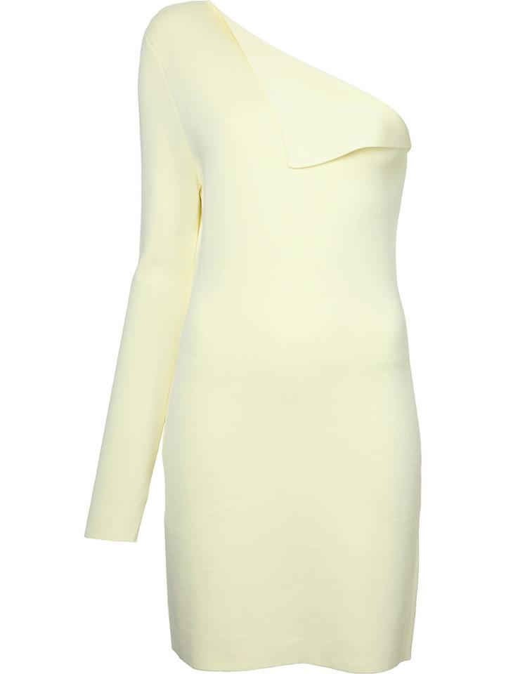 Dion Lee Axis Sleeve Dress, Women's, Size: 12, Yellow/orange, Nylon/viscose