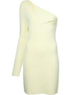 Dion Lee Axis Sleeve Dress, Women's, Size: 12, Yellow/orange, Nylon/viscose