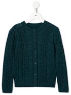 Velveteen Ava Cable Knit Cardigan - Blue