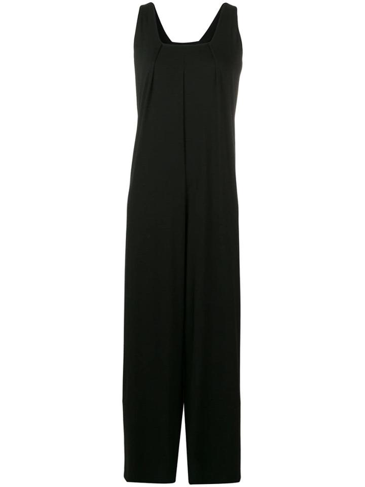 Stefano Mortari Pintuck Front Jumpsuit - Black