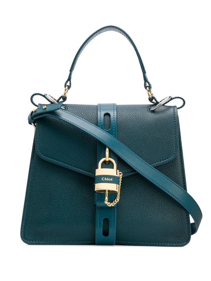 Chloé Aby Padlock Tote - Blue