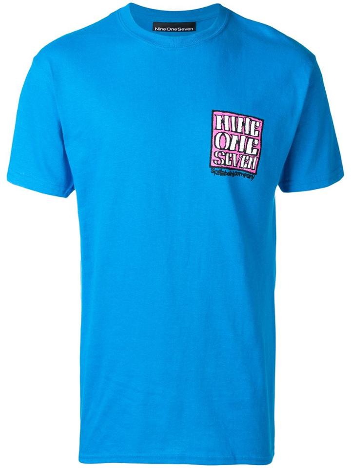 Call Me 917 Brand Stamped T-shirt - Blue