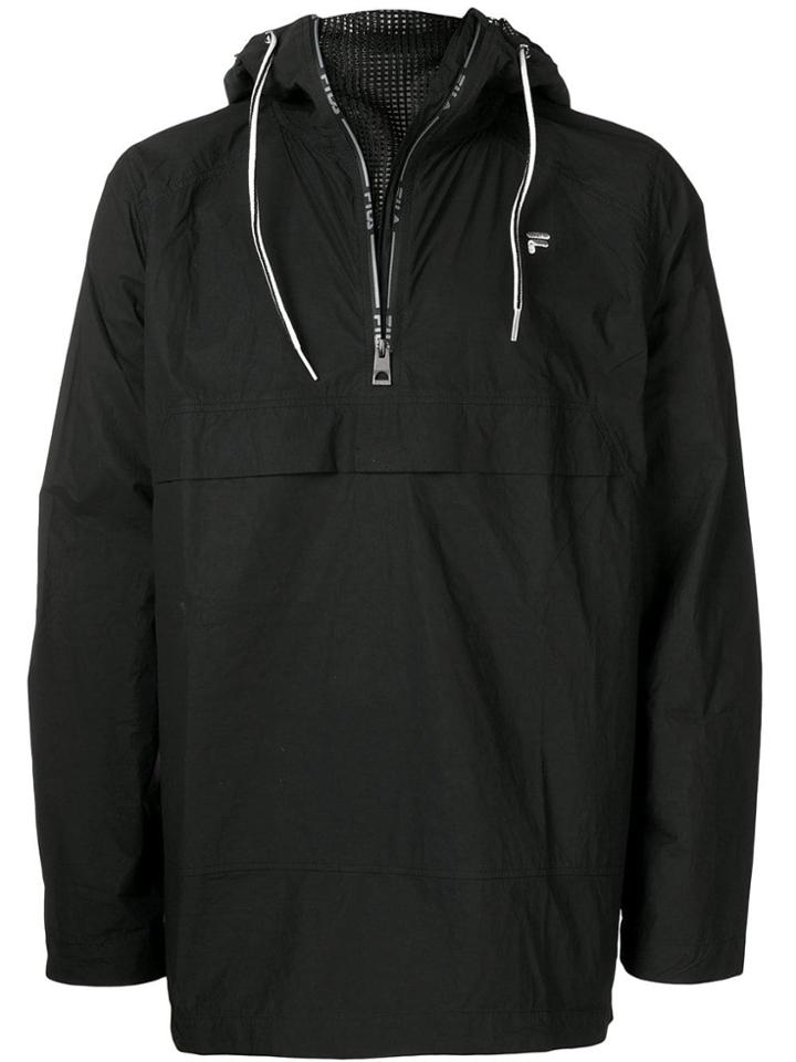 Fila Hooded Windbreaker Jacket - Black