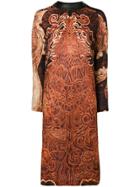 Jean Paul Gaultier Vintage Dragon Print Dress - Brown