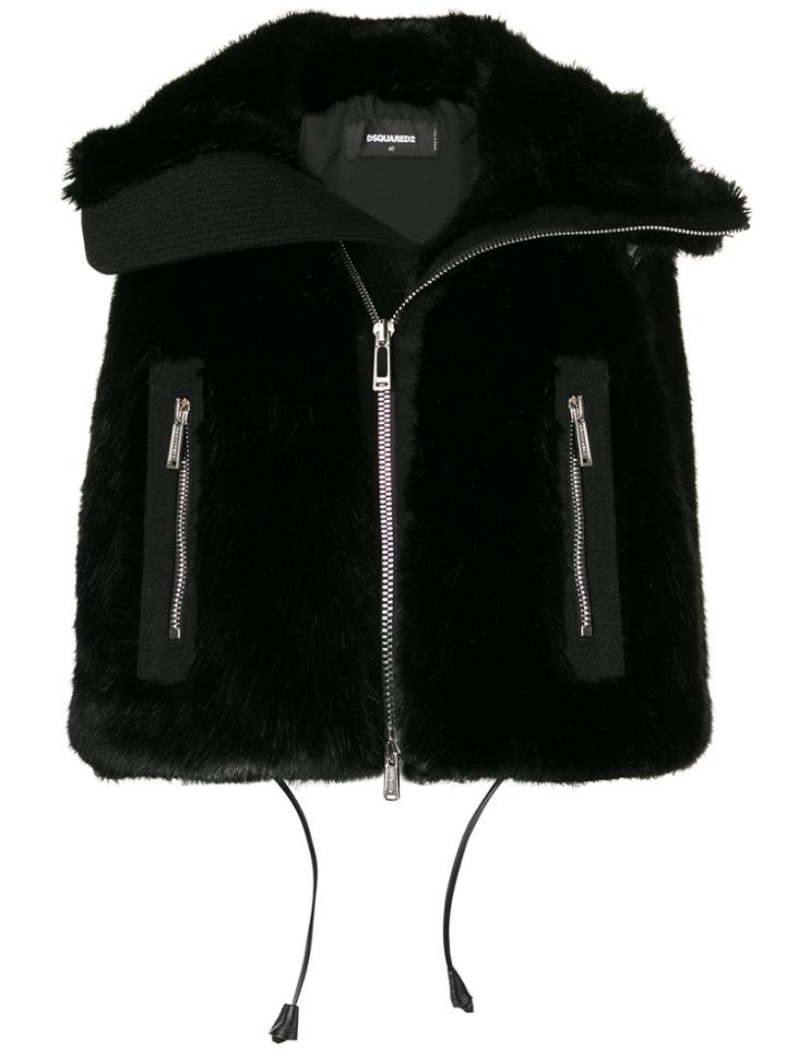 Dsquared2 Cropped Gilet - Black