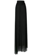 Ann Demeulemeester Tulle Long Skirt - Black