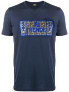 Fendi Monogram Patch T-shirt - Blue