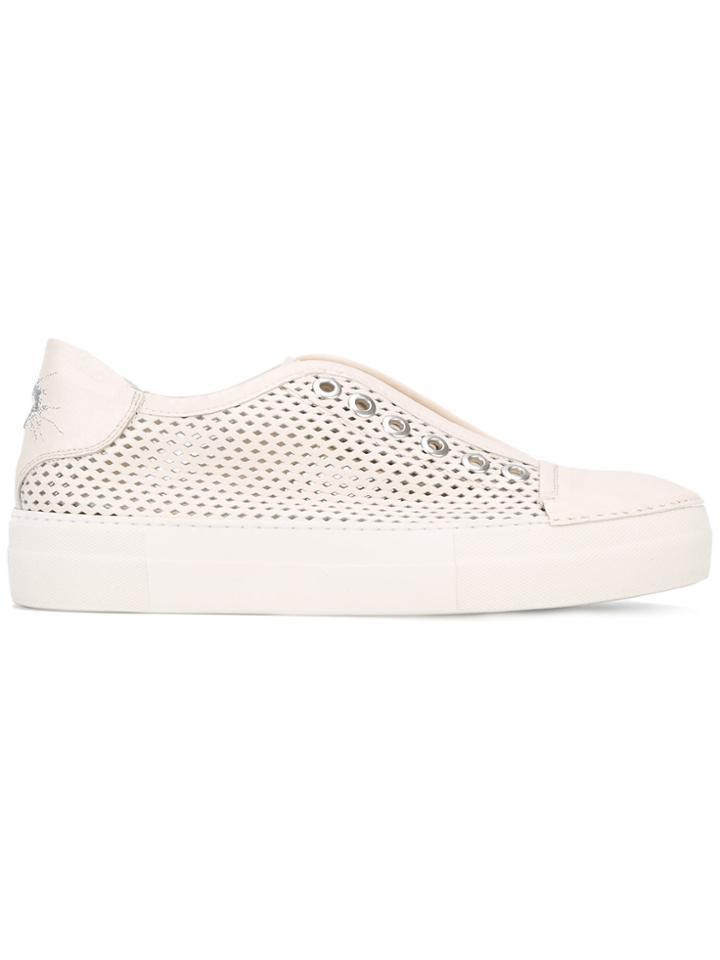 Rocco P. Perforated Sneakers - Nude & Neutrals