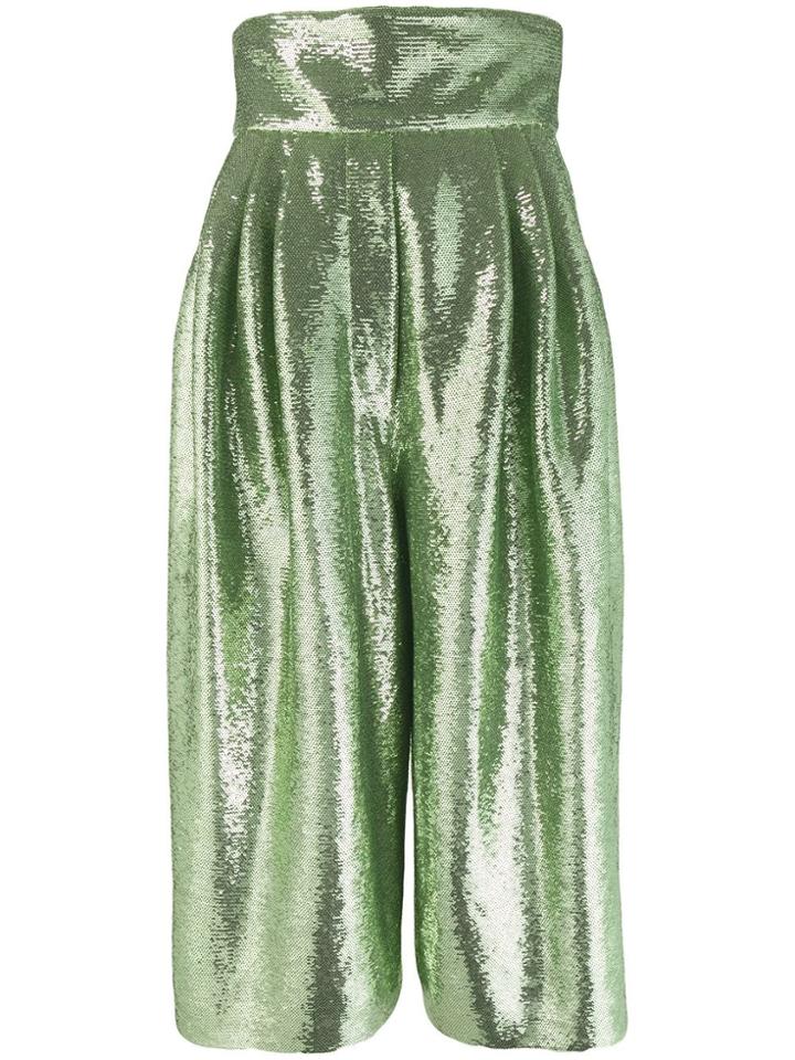 Marc Jacobs Sequin Wide-leg Trousers - Green