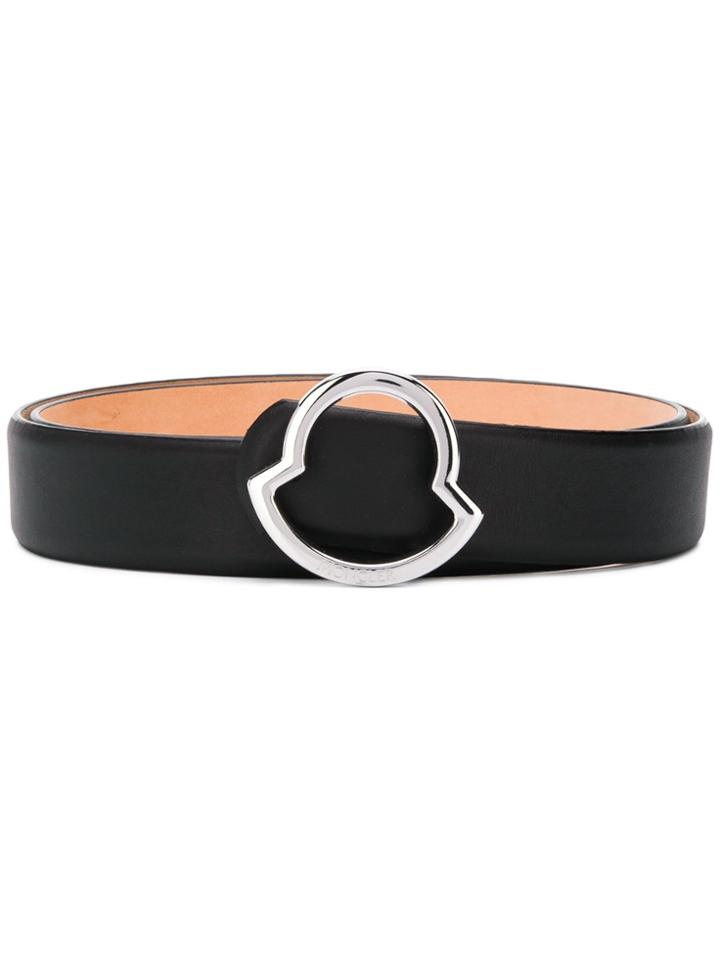Moncler Logo Buckle Belt - Black