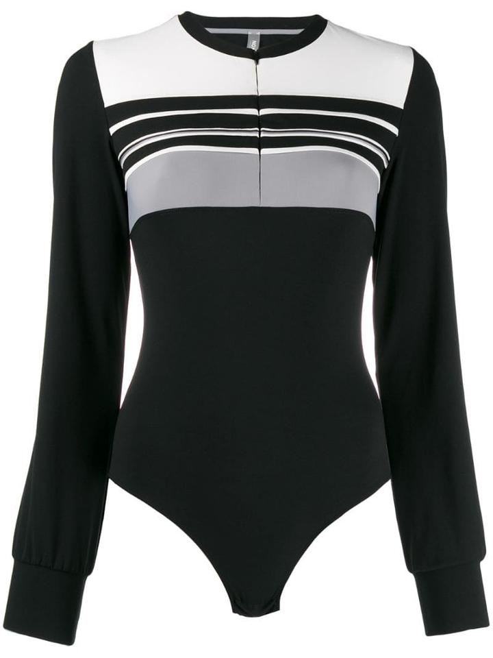 No Ka' Oi Intrigue Bodysuit Top - Black