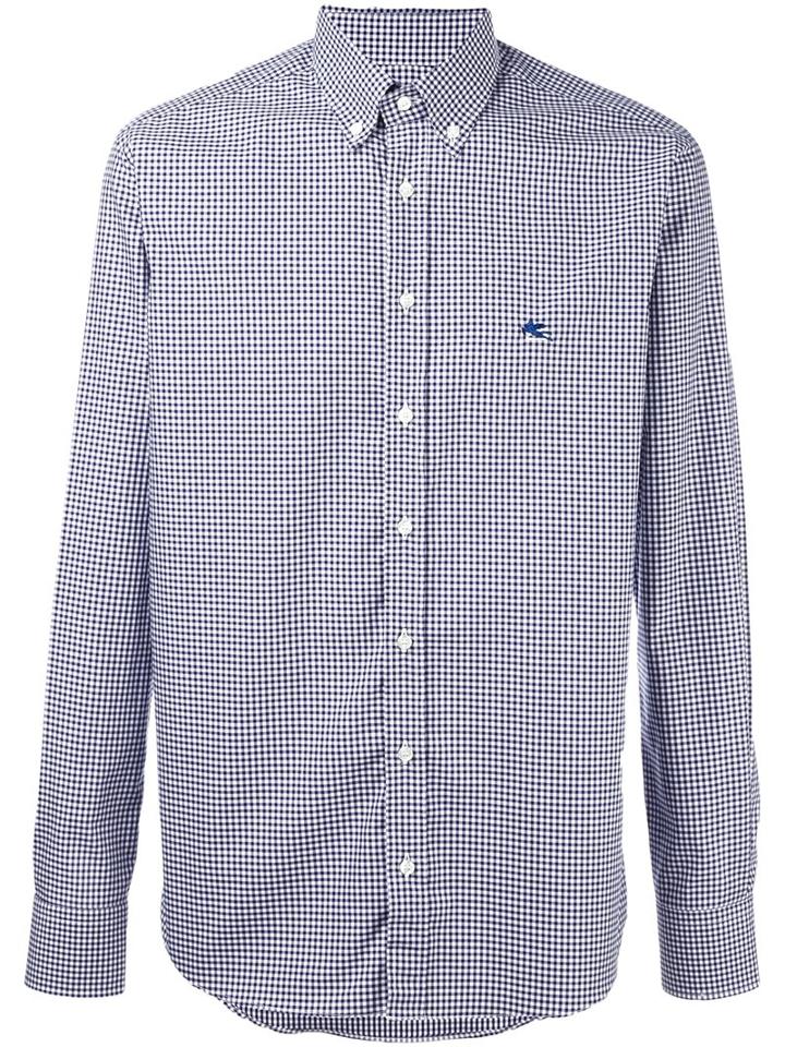 Etro Gingham Button Down Shirt