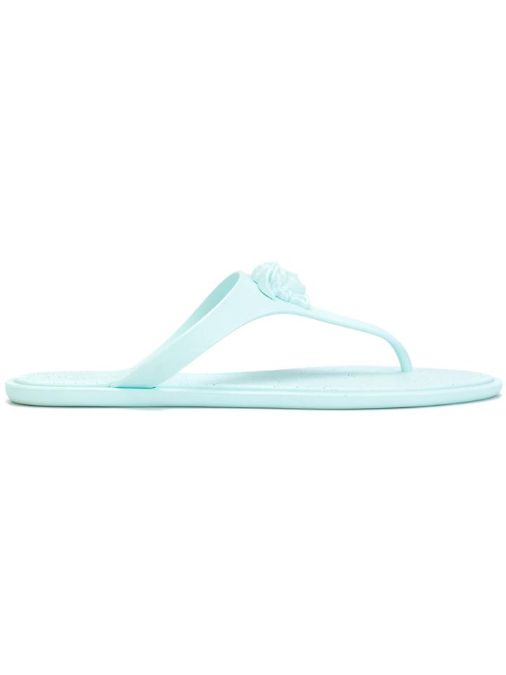 Versace Medusa Thong Sandals - Blue