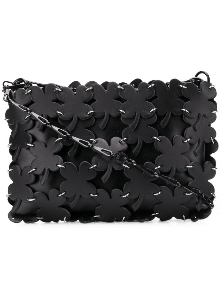 Paco Rabanne Four Leaf Clover Shoulder Bag - Black