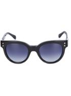Sama Eyewear Loree Rodkin X Sama Kelly Sunglasses, Adult Unisex, Black, Plastic/platinum/acetate