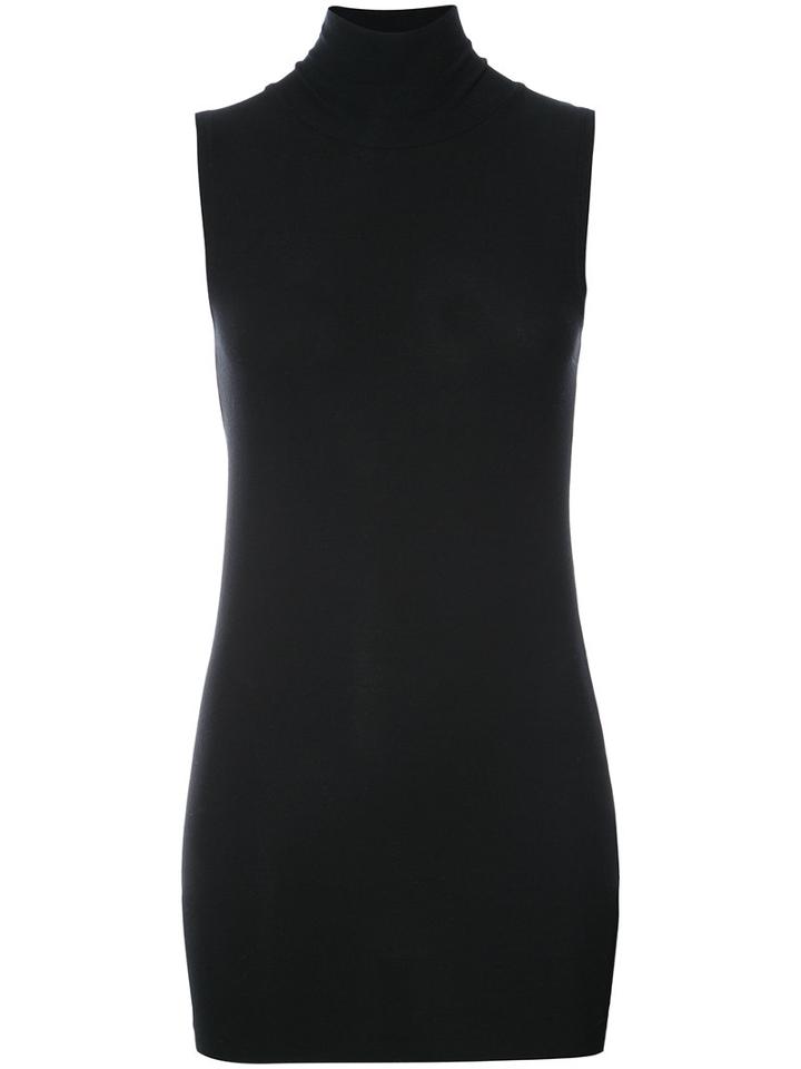 Dorothee Schumacher - Sleeveless Fitted Top - Women - Spandex/elastane/modal - 1, Black, Spandex/elastane/modal